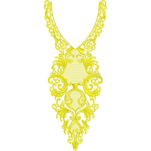 Unique Neck Embroidery Design