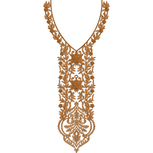 Beautiful Neck Embroidery Design