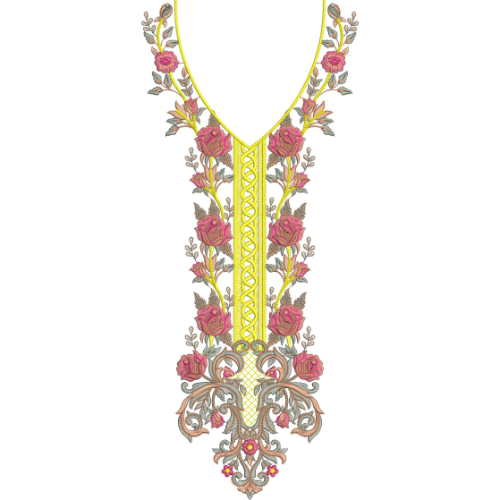 Simple Neck Embroidery Design