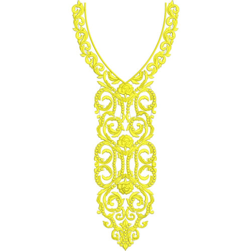 Simple Neck Embroidery Design