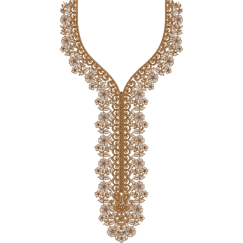 Beautiful Neck Embroidery Design