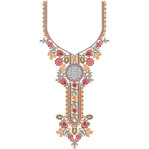 Simple Neck Embroidery Design