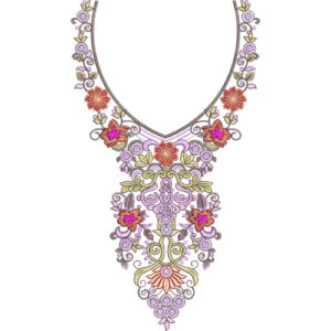 Neckline Embroidery Design