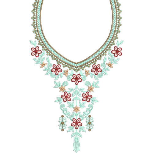 Neck Kurta Embroidery Design