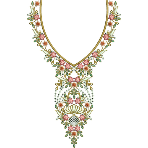 Simple Neck Embroidery Design