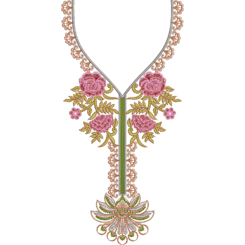 Neck Gala Embroidery Design