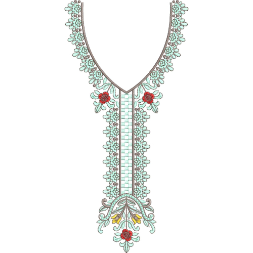 Neck Kurta Embroidery Design