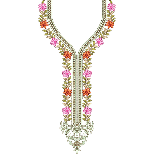 Simple Neck Embroidery Design