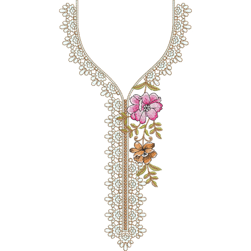 Neck Kurta Embroidery Design