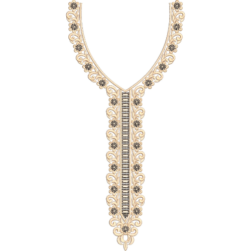 Neckline Embroidery Design