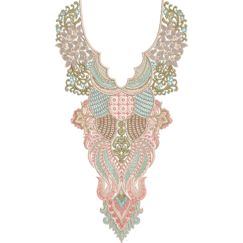 Neckline Embroidery Design
