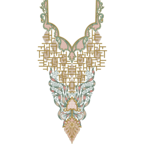 Neck Kurta Embroidery Design