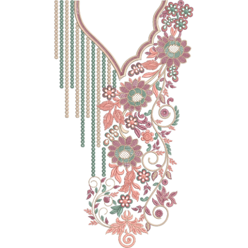 Simple Neck Embroidery Design