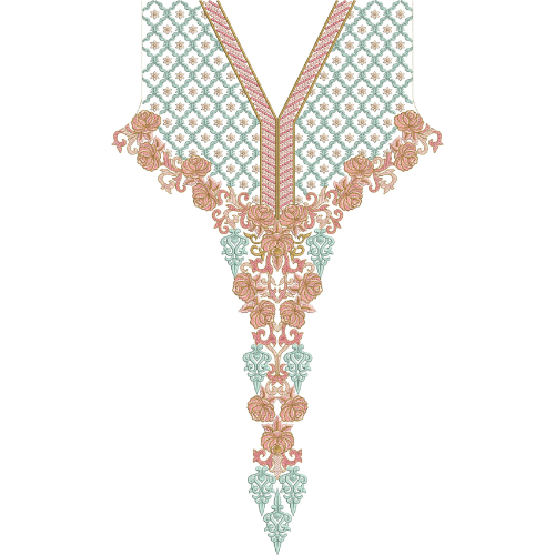 Neckline Embroidery Design