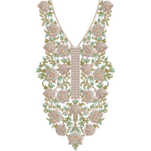 Neck Kurta Embroidery Design