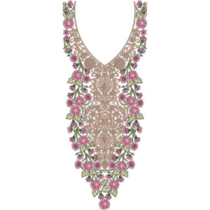 Neckline Embroidery Design