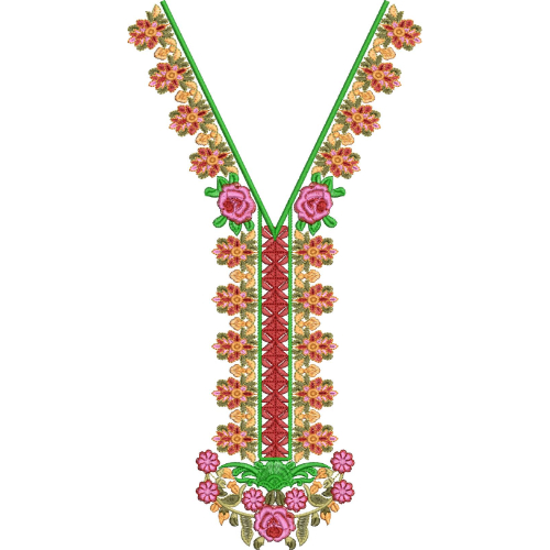 Neck Kurta Embroidery Design