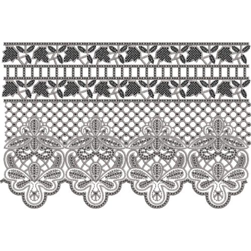 Lace Kurta Embroidery Design