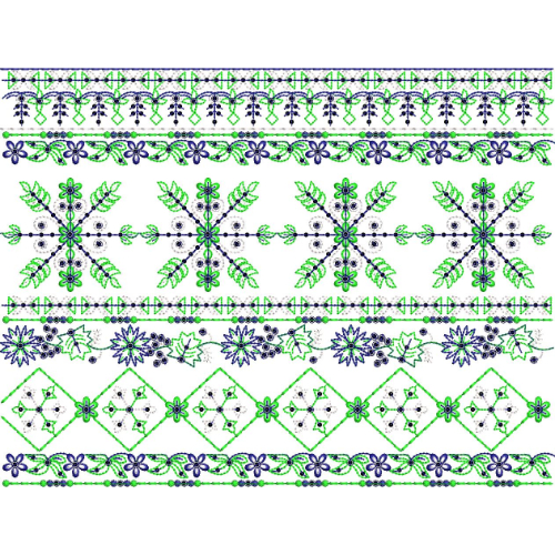 Lace Flower Embroidery Design