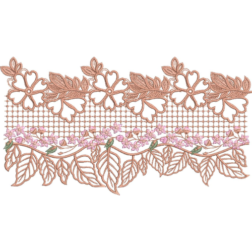 Simple Lace Embroidery Design