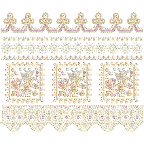 Unique Lace Embroidery Design