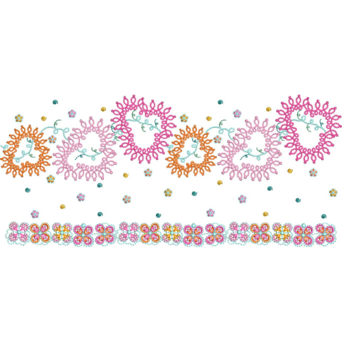 Floral Lace Embroidery Design