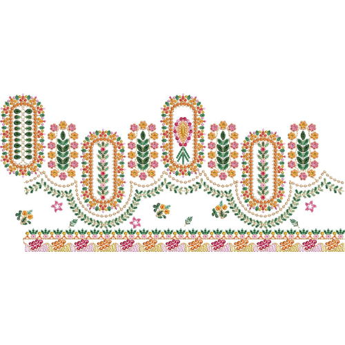 Floral Lace Embroidery Design