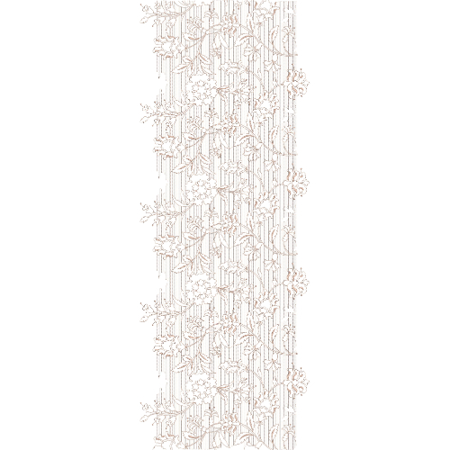 Delicate Vertical Floral Linework All-Over Jaal Embroidery Design
