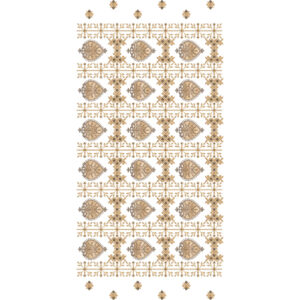 Paisley Motif Geometric Lattice All-Over Jaal Embroidery Design