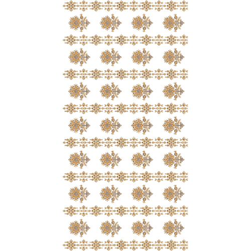Floral Rosette with Ornamental Band All-Over Jaal Embroidery Design