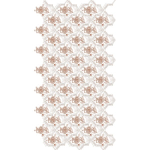 Diamond Lattice Floral All-Over Jaal Embroidery Design