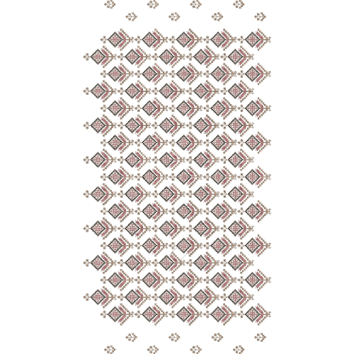 Structured Diamond Motif All-Over Jaal Embroidery Design