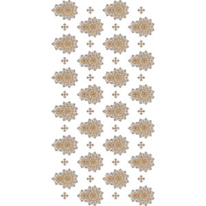 Ornamental Floral Medallion All-Over Jaal Embroidery Design