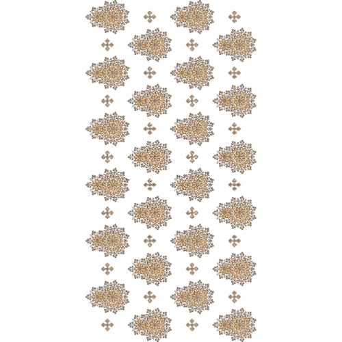 Ornamental Floral Medallion All-Over Jaal Embroidery Design