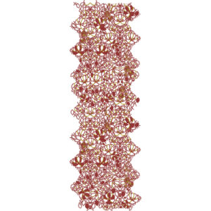Abstract Interwoven Floral Network All-Over Jaal Embroidery Design