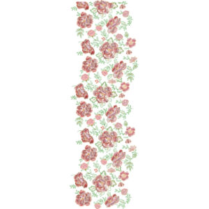 Vibrant Layered Rose All-Over Jaal Embroidery Design