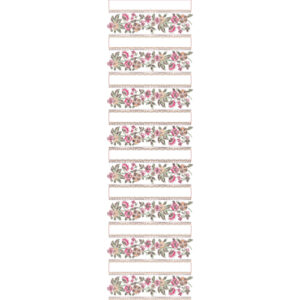 Structured Floral Border Band All-Over Jaal Embroidery Design