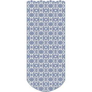 Elegant Geometric Allover Panel Neckline Embroidery Design with Repetitive Ornamental Pattern