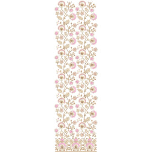 Ornamental Paisley Floral Vine All-Over Jaal Embroidery Design