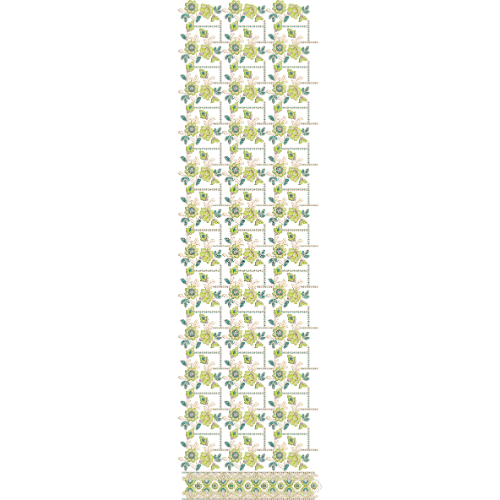 Geometric Floral Grid All-Over Jaal Embroidery Design with Coordinated Base Border