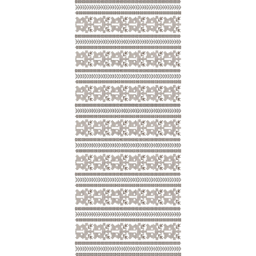 Layered Geometric Stripe All-Over Jaal Embroidery Design