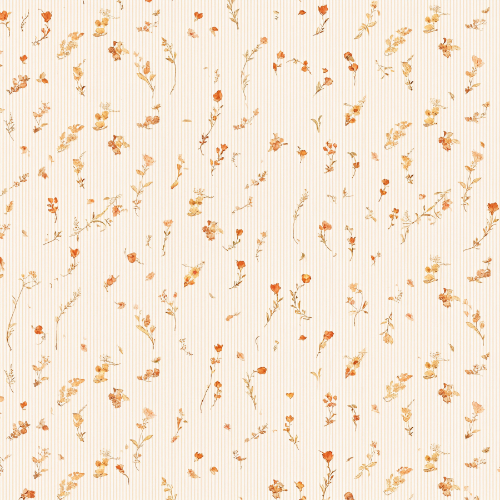 Tiny Wildflower Botanical Stripe Seamless Pattern Design