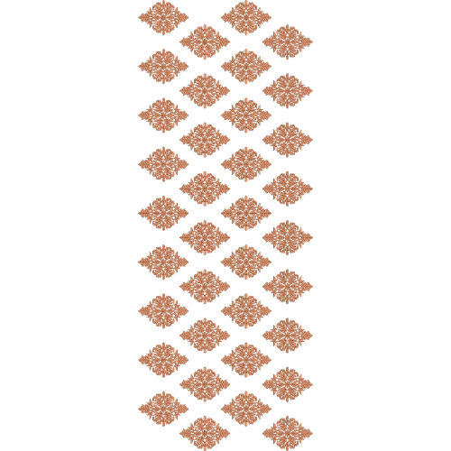 Elegant Sherwani Embroidery Panel with Ornamental Floral Diamond Motifs