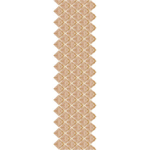 Luxury Sherwani Embroidery Panel with Ornamental Diamond Floral Pattern