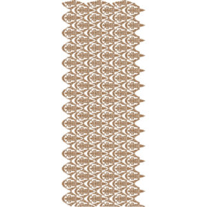 Elegant Sherwani Embroidery Panel with Horizontal Ornamental Paisley Bands