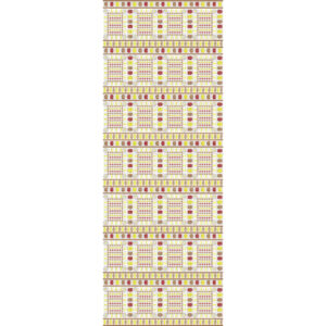 Stylish Sherwani Embroidery Panel with Geometric Grid and Decorative Border Bands
