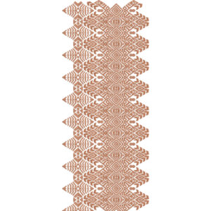 Geometric Tribal Zigzag Sherwani Embroidery Design with Diamond Motif and Layered Border Detailing