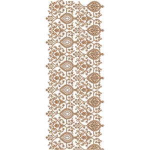 Royal Sherwani Embroidery Panel with Paisley and Ornamental Floral Vine Design