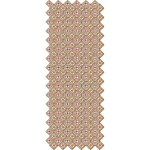 Elegant Sherwani Embroidery Panel with Diamond Geometric Floral Pattern