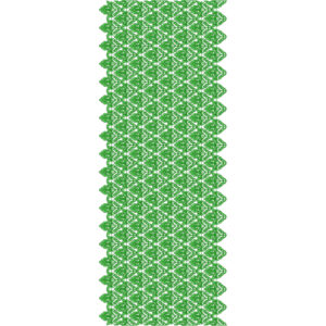 Stylish Sherwani Embroidery Panel with Dense Green Ornamental Vine Pattern
